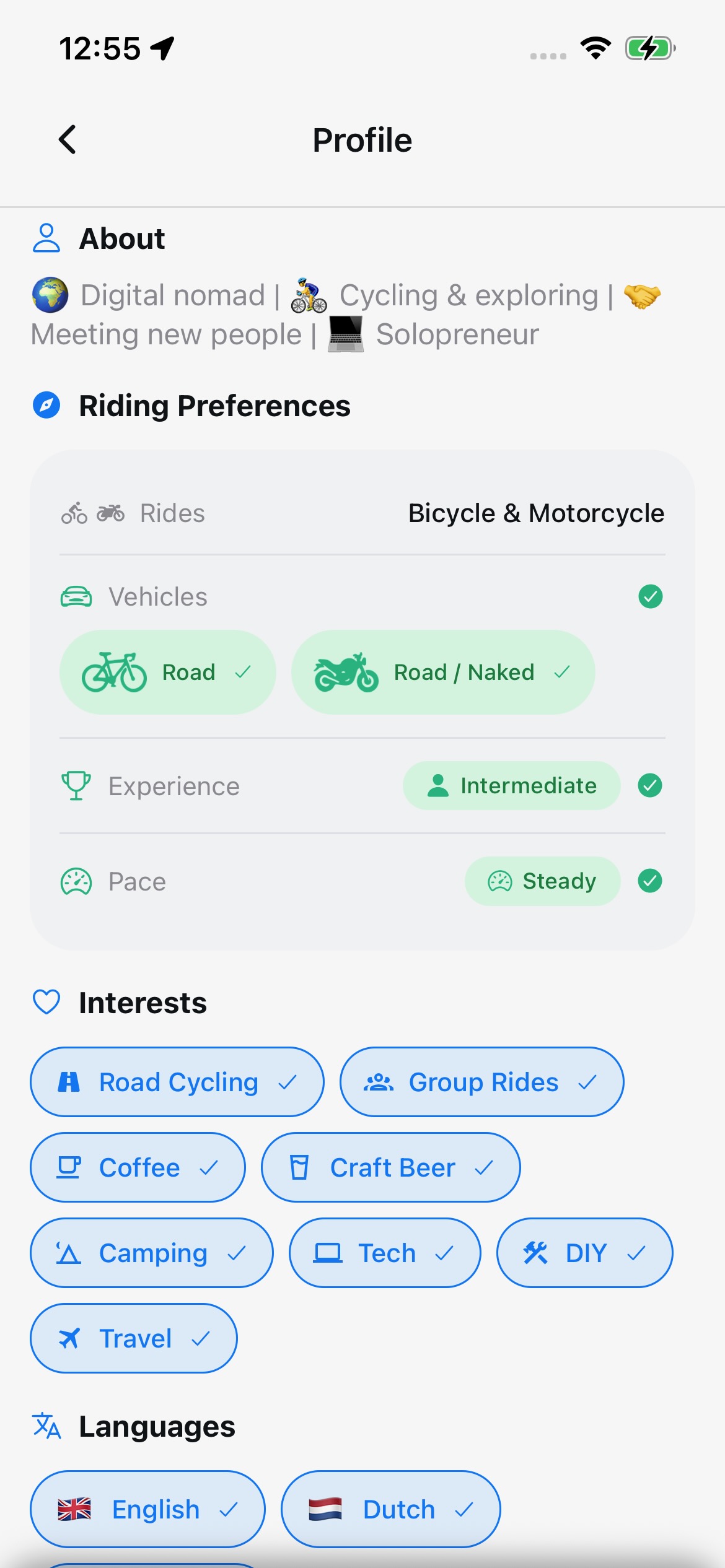 Create Your Profile